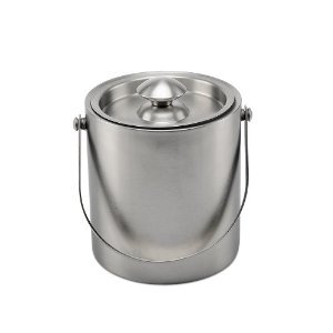 煌鹰 不锈钢 双层 冰桶 保温冰桶 手提大容量 2L 酒店用品 HY1188-厨具-亚马逊中国